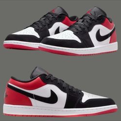 Nike Air Jordan 1 Low SE Shoes White Black Varsity Red Basketball Mens Size  11.5, 12 And 13 Available