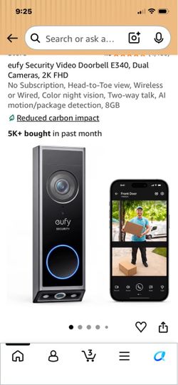 NEW SECURITY VIDEO DOOR BELL DUAL CAMERA