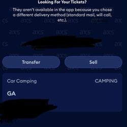 Coachella 2026 Weekend 1 GA Pass (3-Day) 🎡and. Se Camping Pass