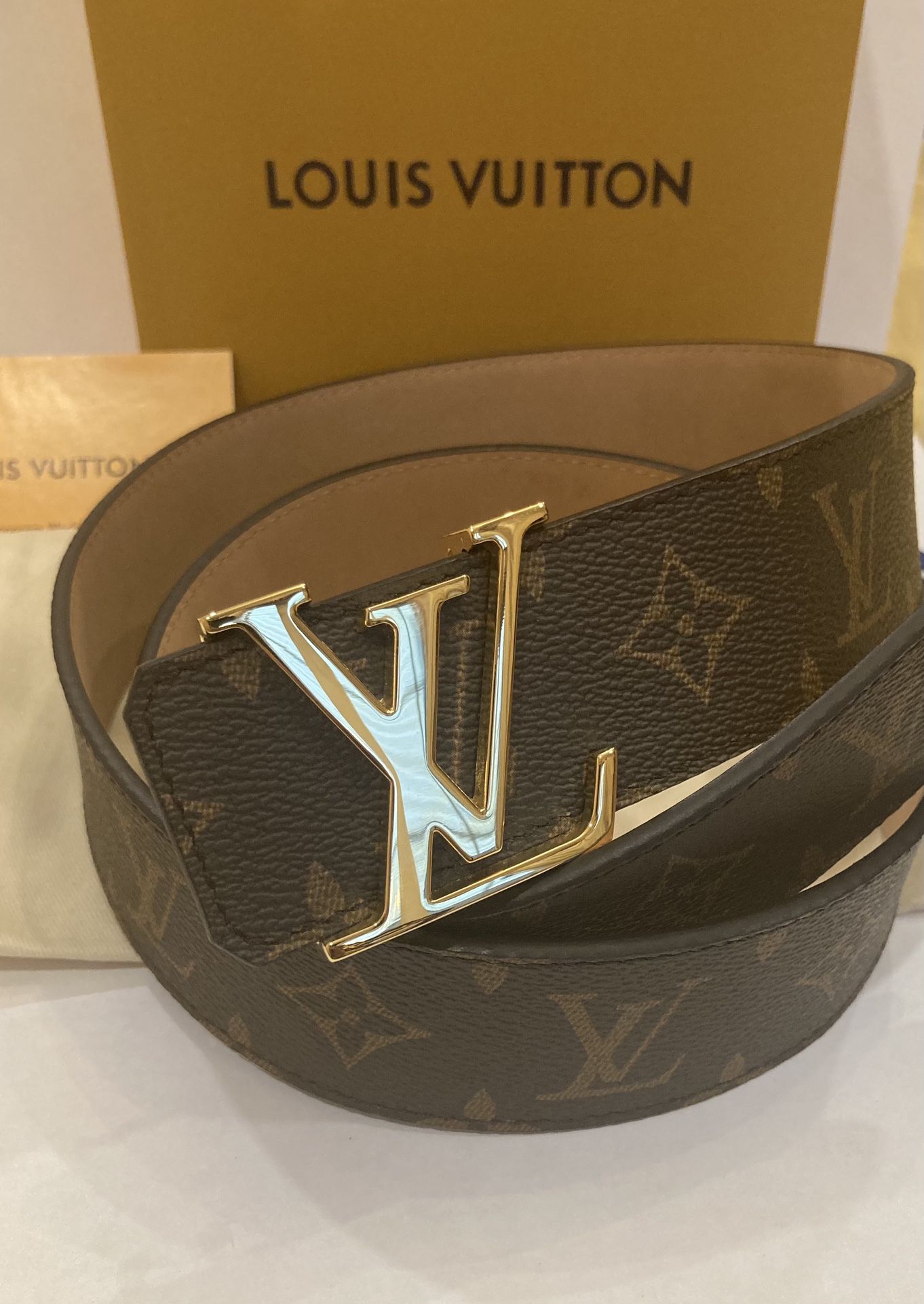 Louis Vuitton Monogram Golden Buckle Belt for Sale in Queens, NY