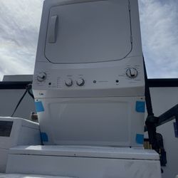 Ge Stackable White 27βwidth Gas