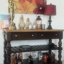 Wood Buffet Table