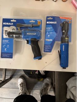 Kobalt air hammer w chisel and air ratchet wrench brand new