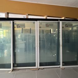 Multi Sliding Glass Doors White 16’x96”