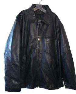 Vintage 1990’s Wilson’s Leather Black Leather Jacket Size 2XLT