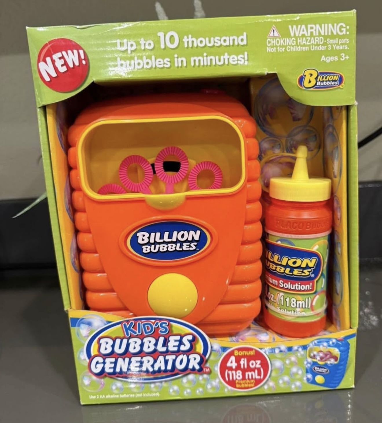 Kids Bubble Machine New 
