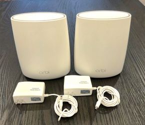 LOT OF 2 NETGEAR ORBI SATELLITE RBS50 FOR Wi-Fi MESH FULLY WORKING