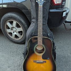 Epiphone Acoustic Guitar With Travel Backpack 