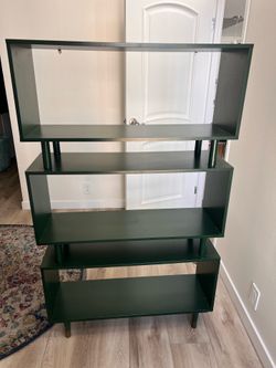 Modern Dark Green Bookshelf / Display Shelf – $80 OBO
