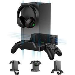 Xbox Series X Wall Mount w/ Controller & Headset Holders