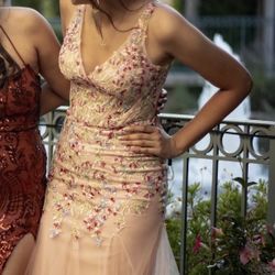 Pink Mermaid Floral Dress