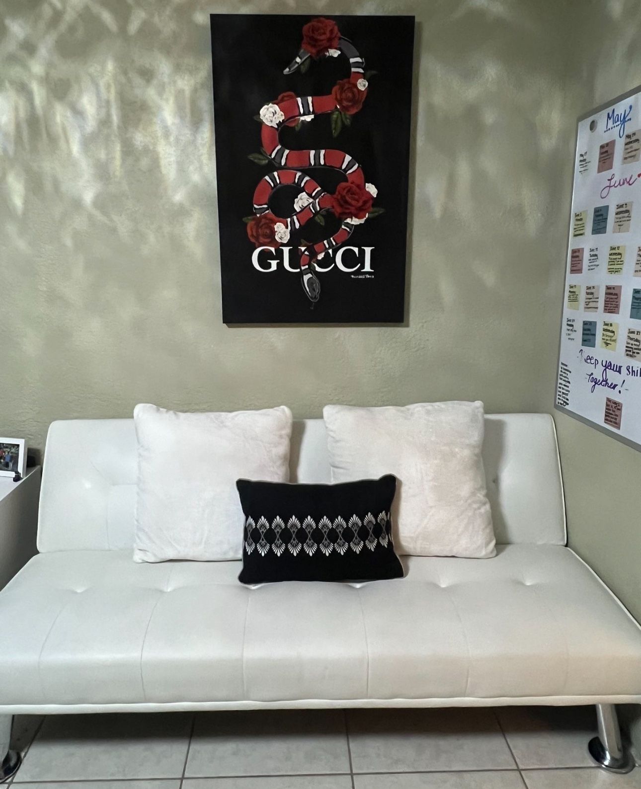 White Convertible Futon