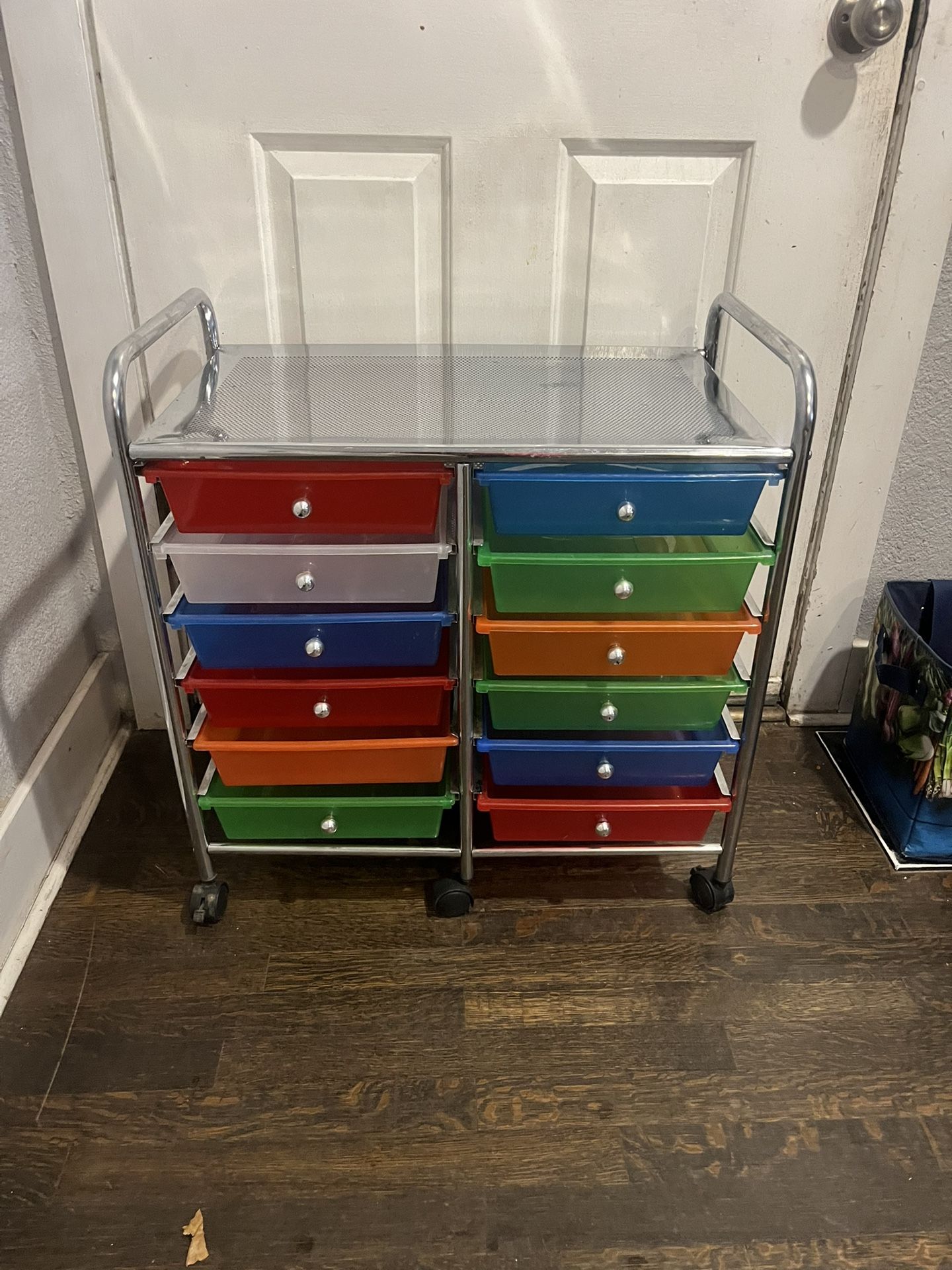 12 Drawer Rolling Cart