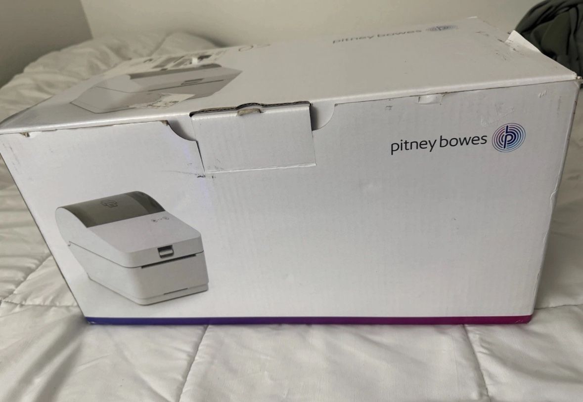 Pitney Bowes 1E47 Thermal Label Printer PB-SP100 Shipping Label Maker open box