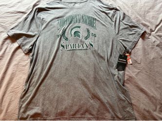 Michigan State University Spartans NCAA Gray Shirt; Men’s 3XL