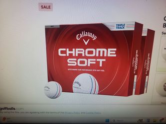 Callaway Chrome Soft triple track golf ball balls