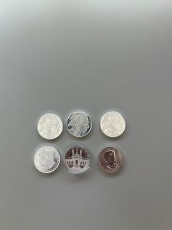 6 1 oz coins