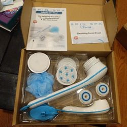Spin Spa Brush With 5 Attachments & Mini Brush 