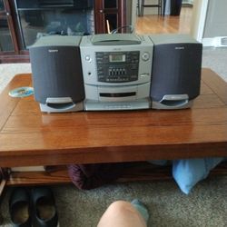 Sony Mega Base Am/FM, CD & Cassette Player
