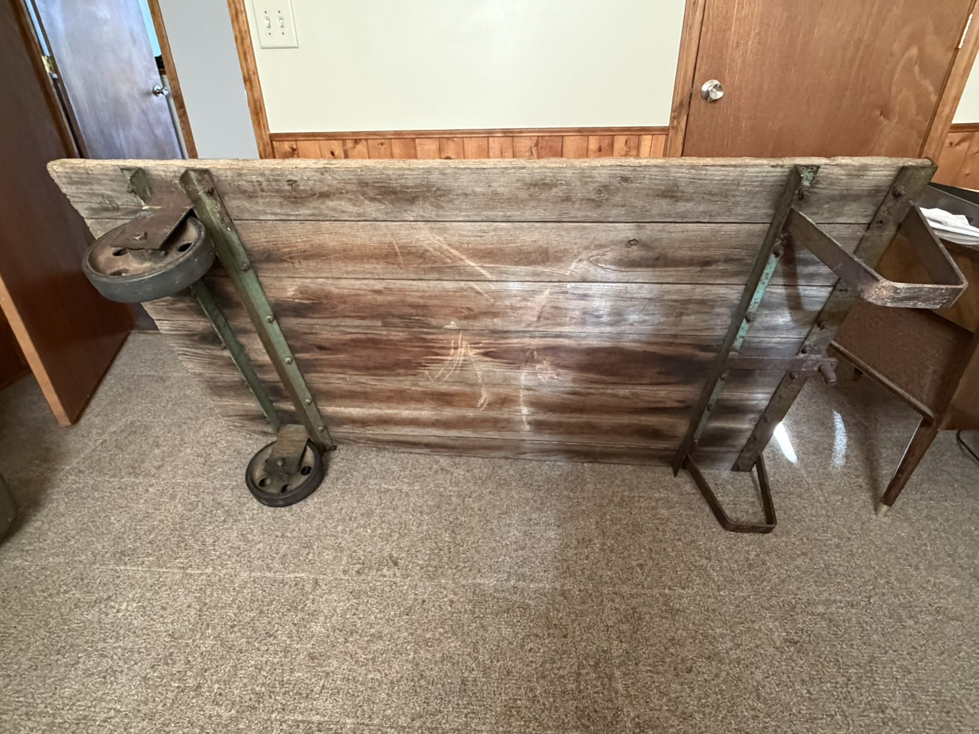 Rustic Vintage Print Cart