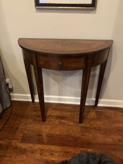 Wood Accent Console Table