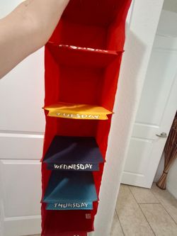 7-Day Weekly Hanging Closet Organizer