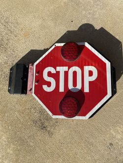 School Bus Stop Sign