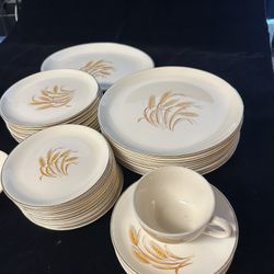 Homer Laughlin Golden Wheat Mid Century China