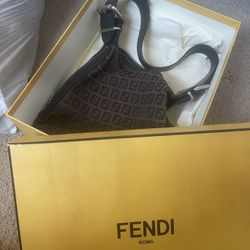 FENDI brown vintage shoulder bag