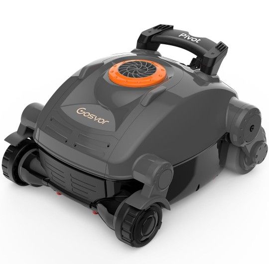Gosvor Pivot Cordless Robotic Pool Cleaner, Pool Vacuum with Wall Climbing Capability, 71GPM(267LPM) Strong Suction Pool Cleaner Vacuum, Automatic Poo