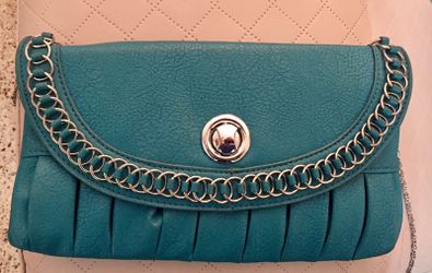 Turquoise side bag