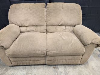 Warehouse sale***Textured Fabric Two-Seater Sofa