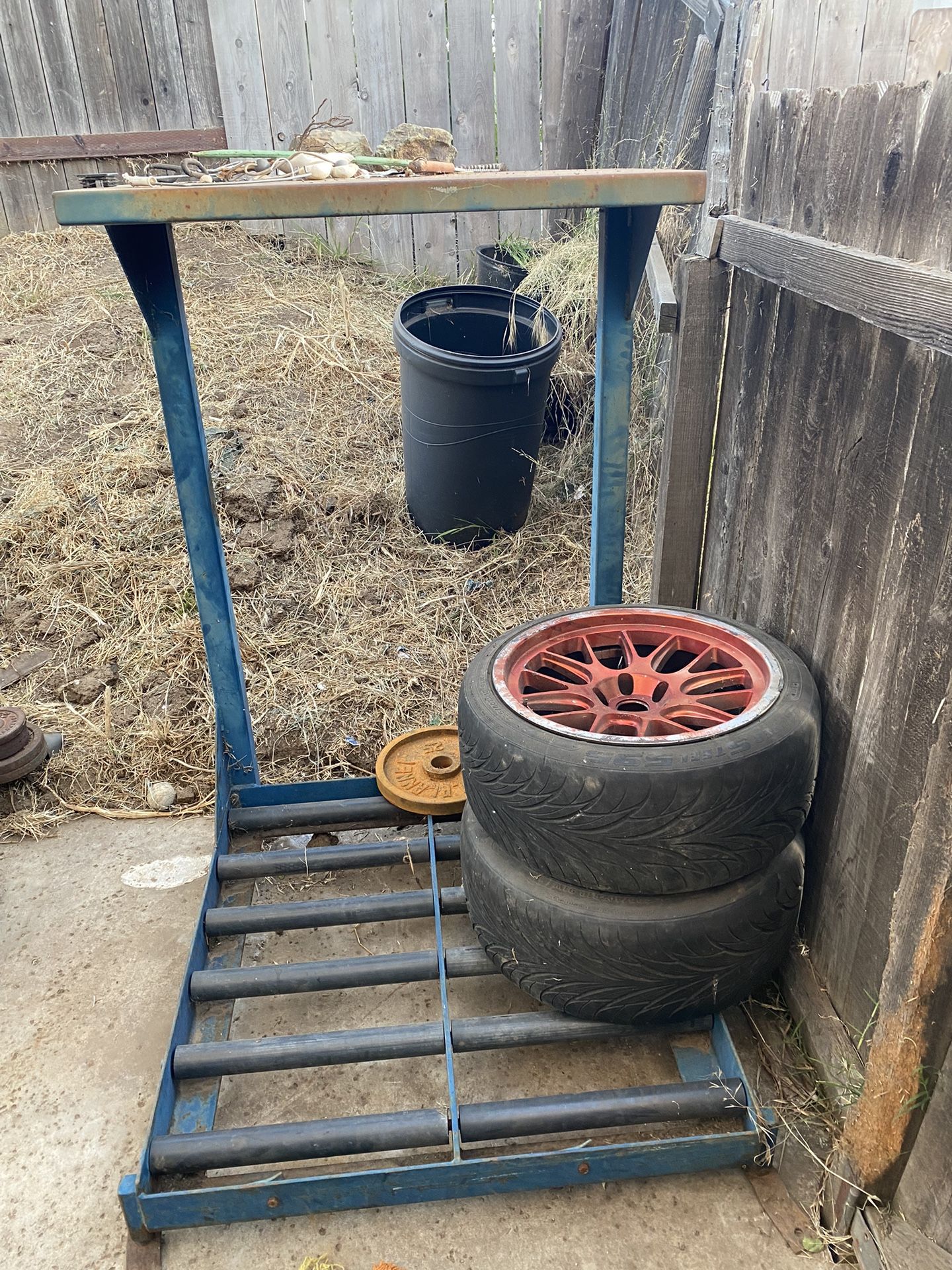 Forklift Battery Roller Stand