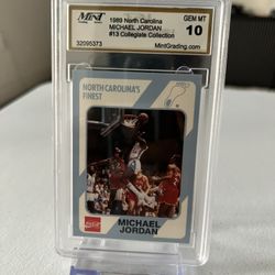 Basketball Card: 1989 North Carolina MICHAEL JORDAN #13