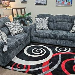 New🥳$10 Down Payment Finance ⛲Lonoke Living Room Set▪️# Sofa # Loveseat # Couch # Living Room Set Options Available