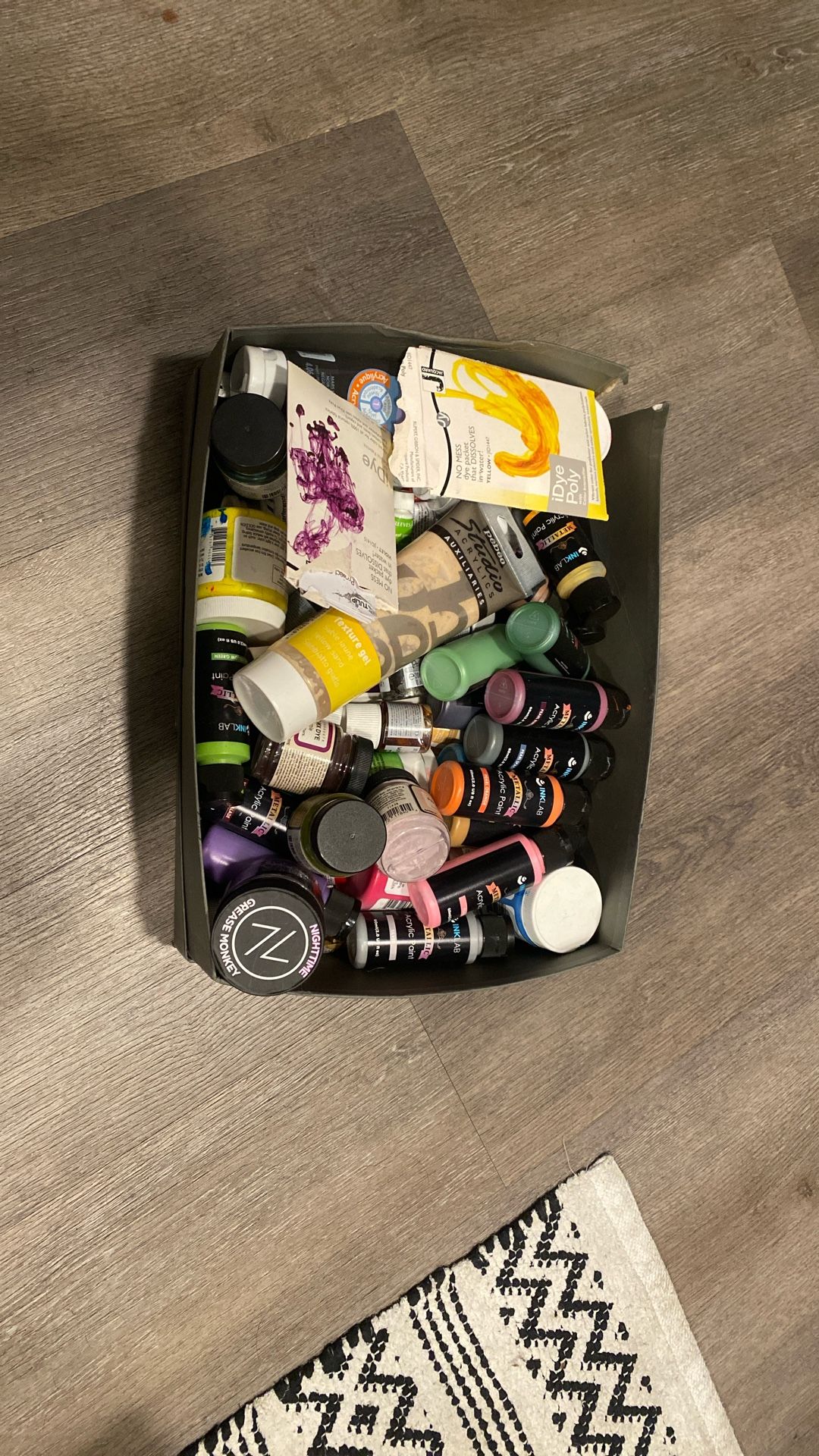 Box Of Paints And Dye