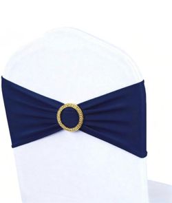 Navy Blue Chair Sashes