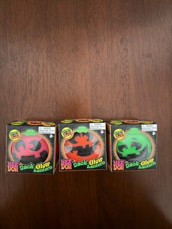 Nee Doh Jack-Glow Lantern Stress Balls – Set of 3