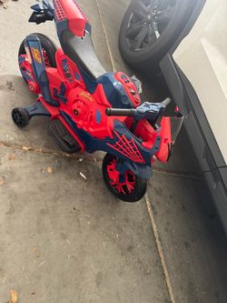 Spider-Man Kids Electric Ride-On Motorcycle