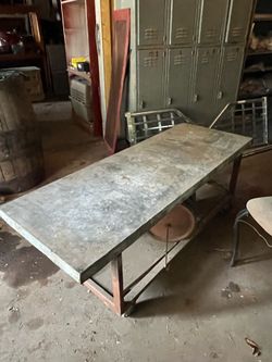 Metal Rolling Cart or Work Table