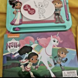 Nickelodeon Nella Princess Knight Magnetic Drawing Board & Book New