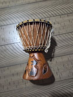 5" x 8" Painted Wooden Percussion Bongo Congo Drum
