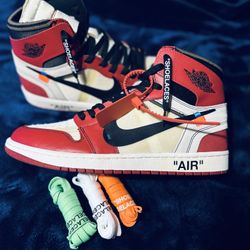 Jordan 1 High “Off White Chicagos” Size 13
