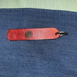 Vintage 12 Gauge Leather Key Chain