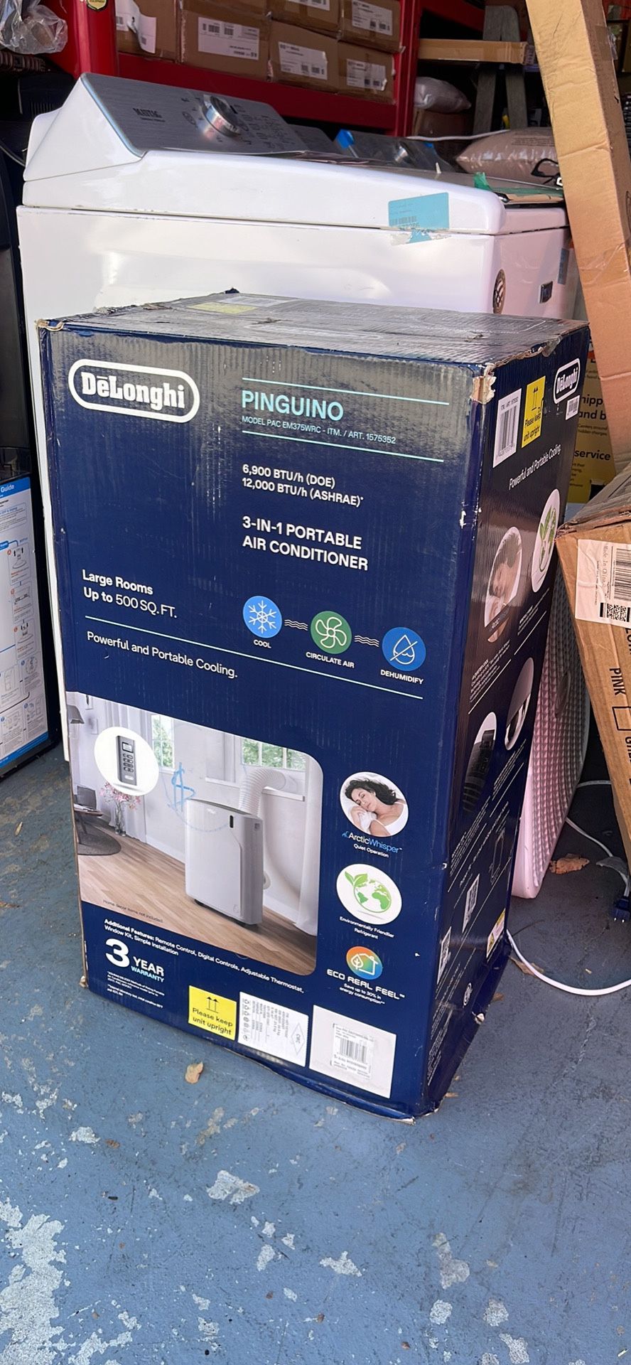 Delonghi Pinguino Portable Portable Air Conditioner For 500 Square