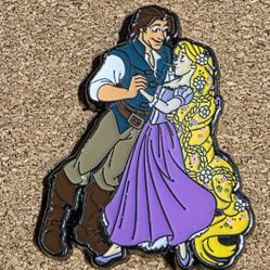 Disney Pin - Rapunzel & Flynn 