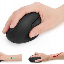 Wireless Vertical Mouse, Ergonomic Wireless Mouse 2.4G High Precision Optical Mice, Reduce Wrist Pain