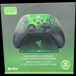 RAZER WIRELESS CONTROLLER & QUICK CHARGING STAND FOR XBOX
RAZER LIMITED EDITION (NEW IN BOX SEALED)