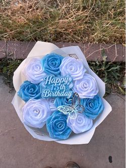 Birthday glitter ramo