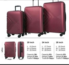 Brand new suitcase set